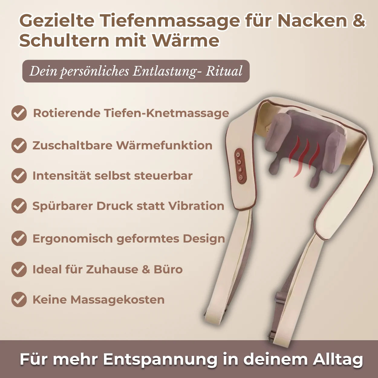 NackenFlowPro Tiefenmassage mit Wärme
